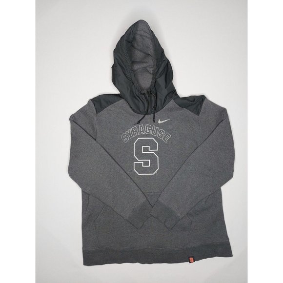 Nike Other - NIKE Syracuse Mens 3XL Charcoal Grey Fleece hoodie Pullover windbreaker hood